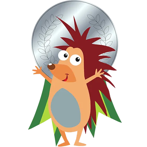 Igelchen-mit-Medaille-Platin