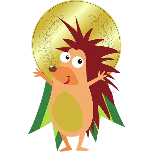 Pflasterpass-Igelchen-Medaille-Gold