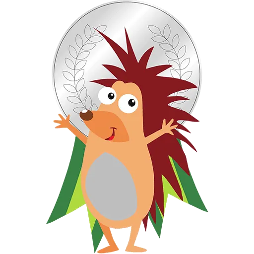 Pflasterpass-Igelchen-Medaille-Silber